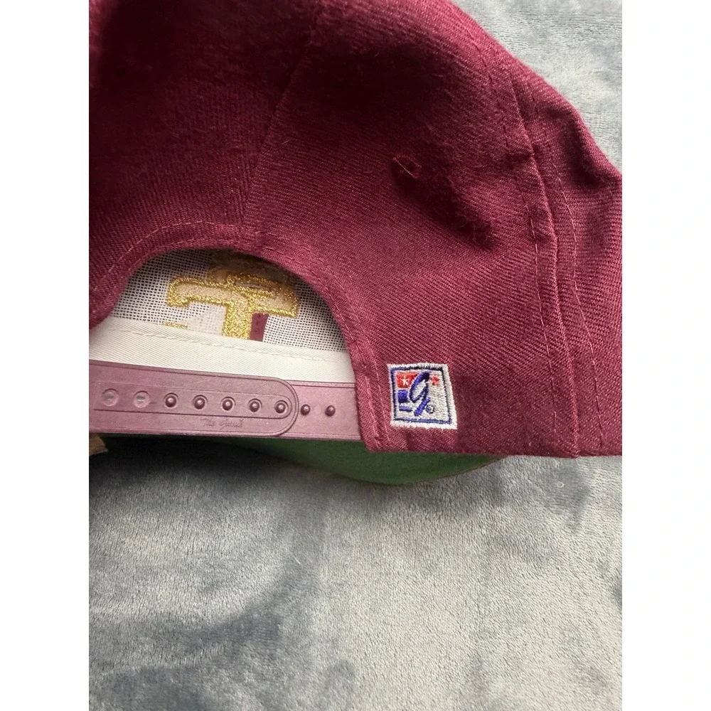 Vintage Boston College Wool Blend The Game Cap Hat Snapback NOS